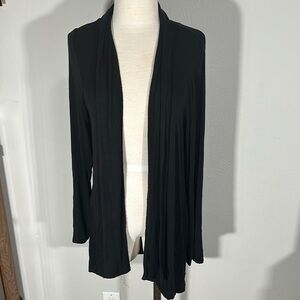 BOGO Black Women's Open Front Cardigan Sweater